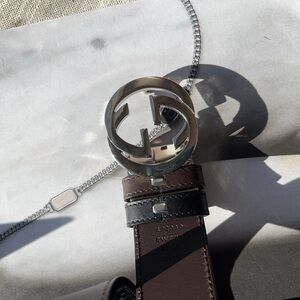 Gucci Brown Leather Belt